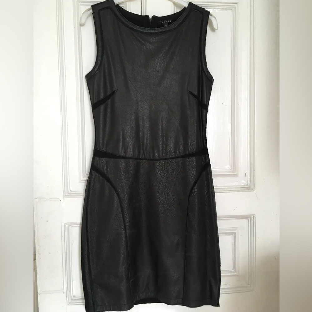 Theory Arden Leather Dress